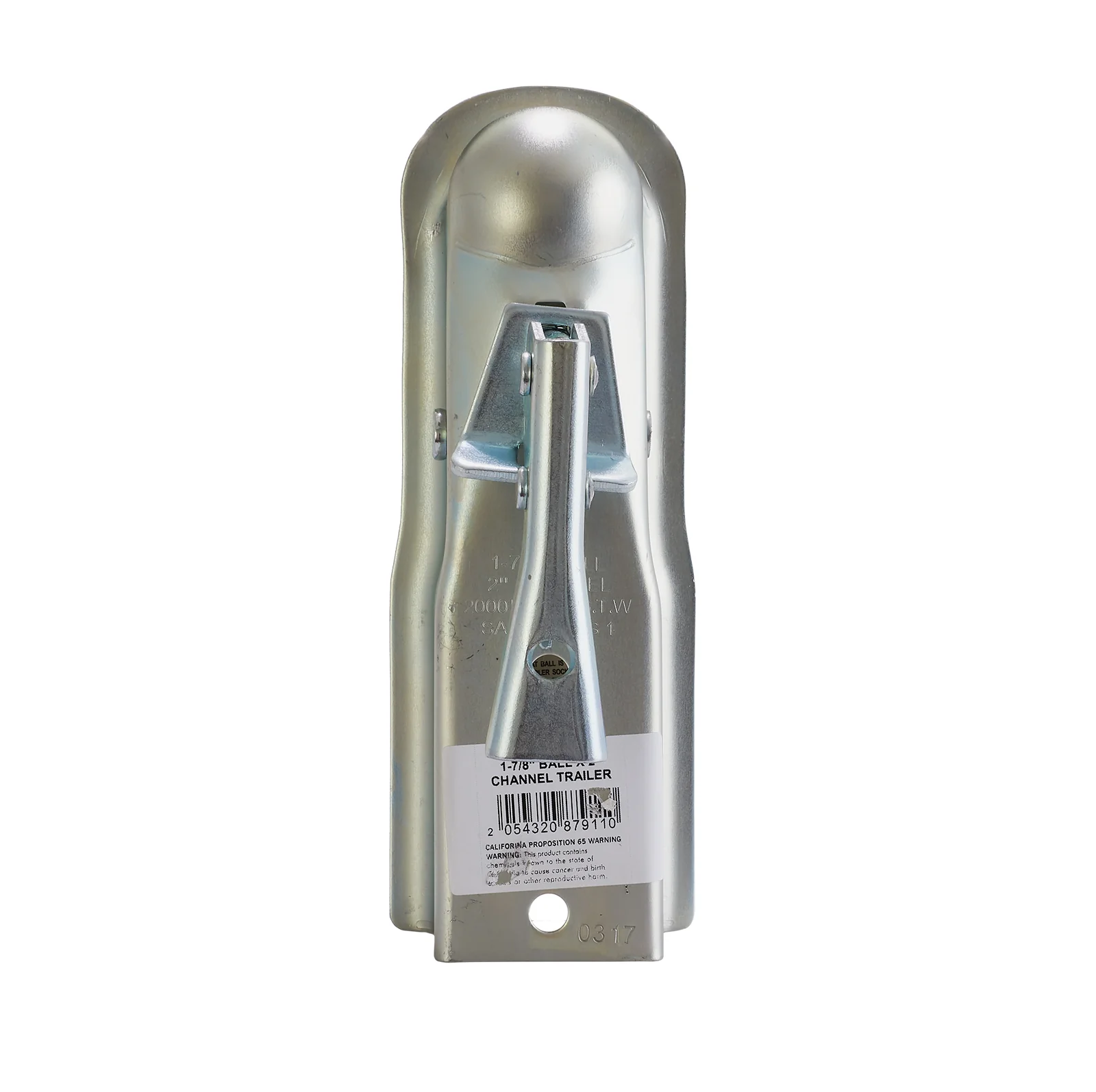 Coupler- 1-7/8" Ball X 2" Channel, 2000lb Capacity - Image 3