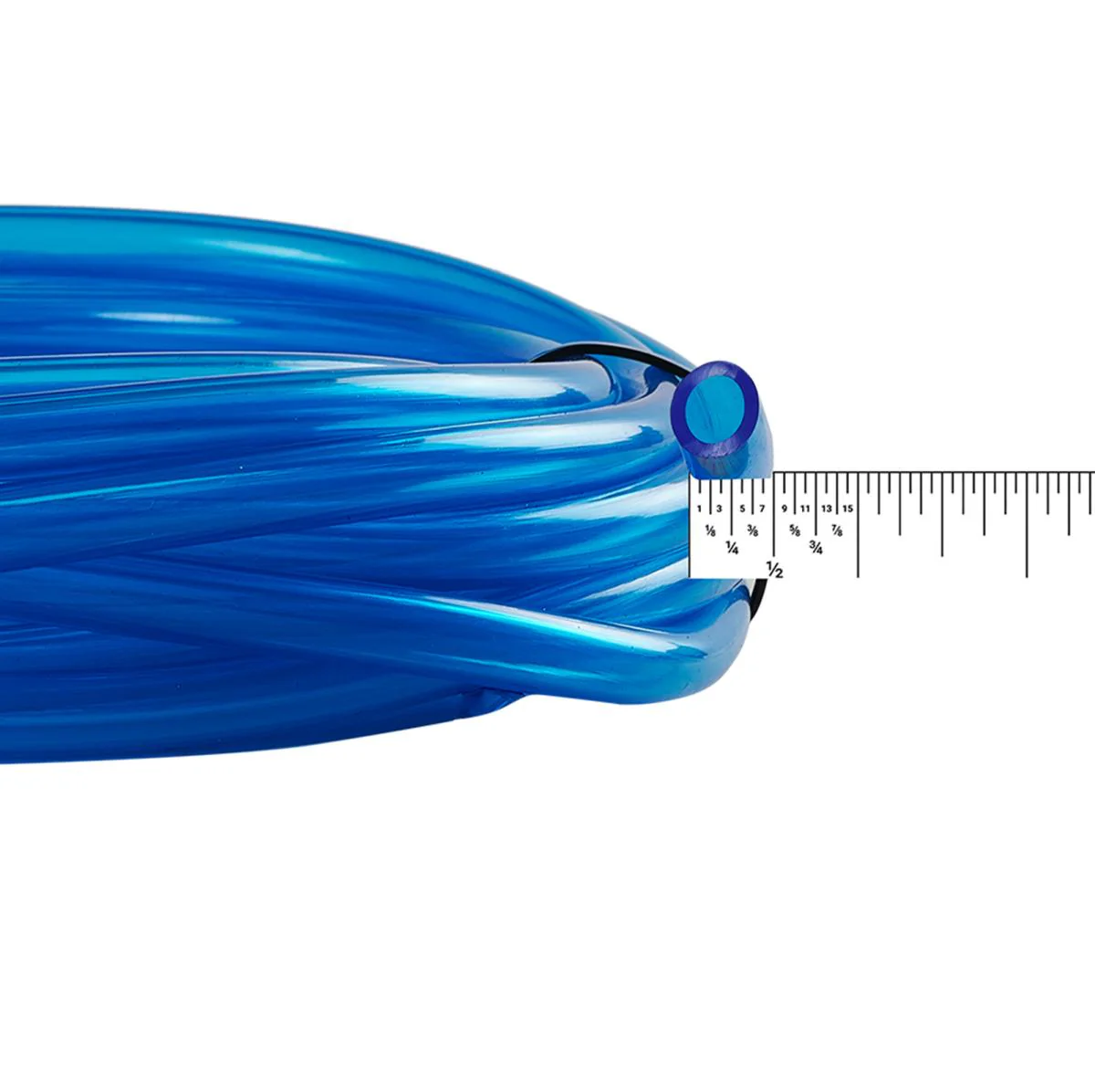 Fuel Line, 25‑Foot Roll, 1/4‑Inch Diameter, Clear Blue - Image 3