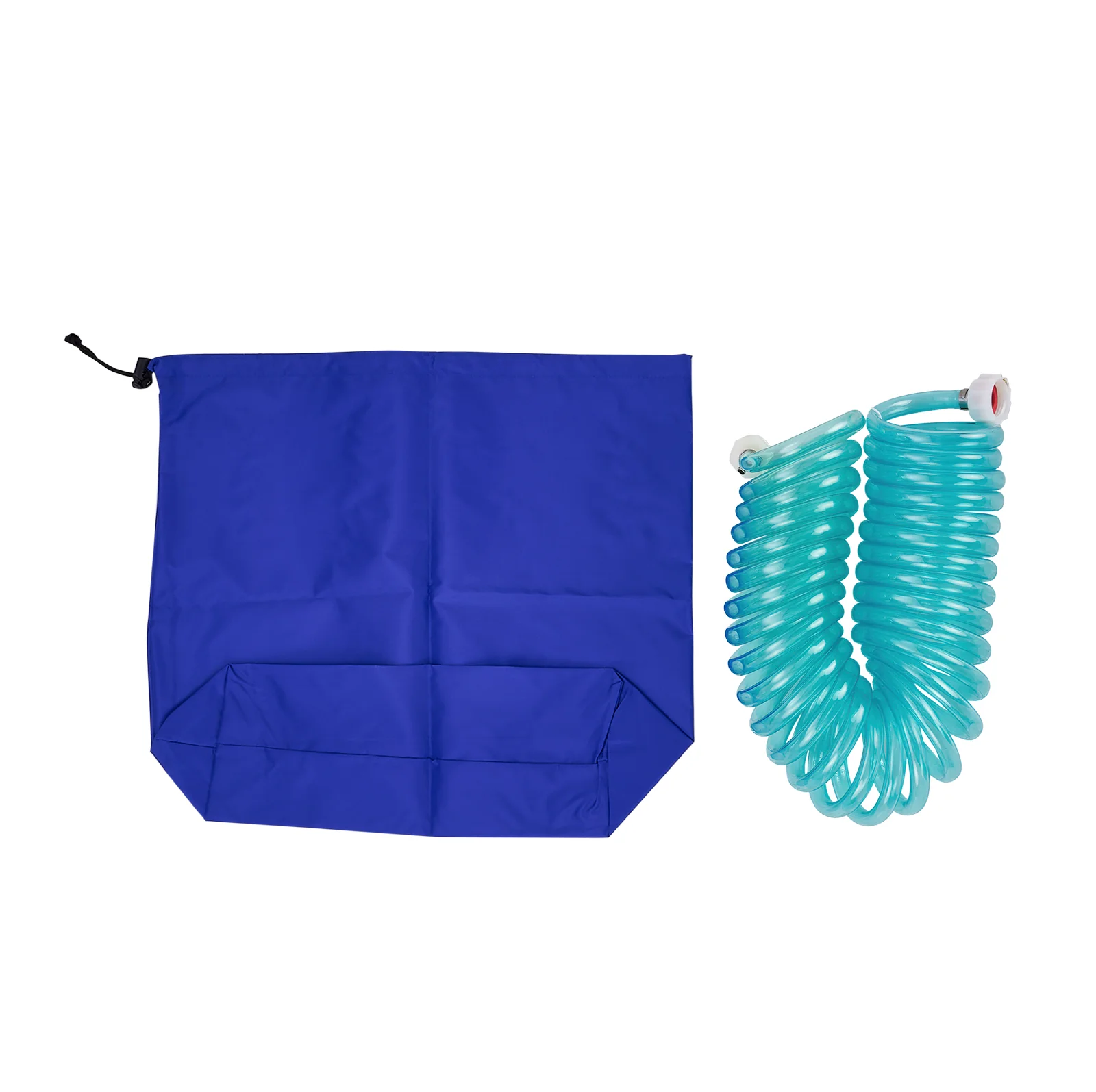 Clear Blue Garden Hose Extension with Bag for Pwc and Jet BoaTS