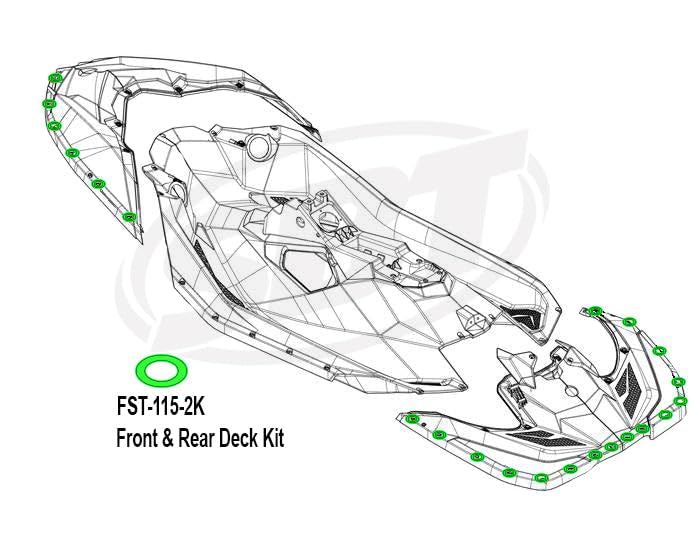 Stainless Steel Oval Washer Kit - Sea-Doo 291003880 (Select Models) - Image 3