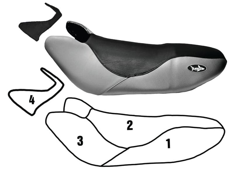 BlackTip Jetsports Custom Seat Cover for Kawasaki Ultra 150/Ultra 130 1999-2005