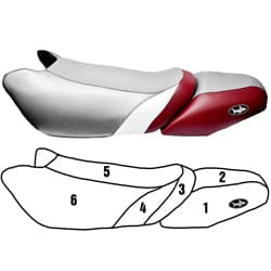 BlackTip Jetsports Custom  Seat Cover for Kawasaki 900 1100 STX/STX DI 2000-2002