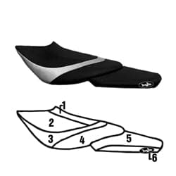BlackTip Jetsports Custom Seat Cover for Kawasaki Ultra 250 260X 300X 310X 07-18