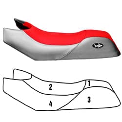 BlackTip Jetsports Custom Seat Cover for Polaris SLX 780 785 SL900 1050 1996-99