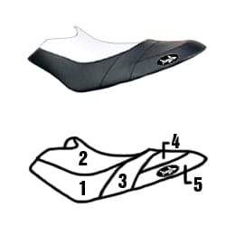 BlackTip Jetsports Custom Seat Cover for Sea-Doo RX Family 2000-2003