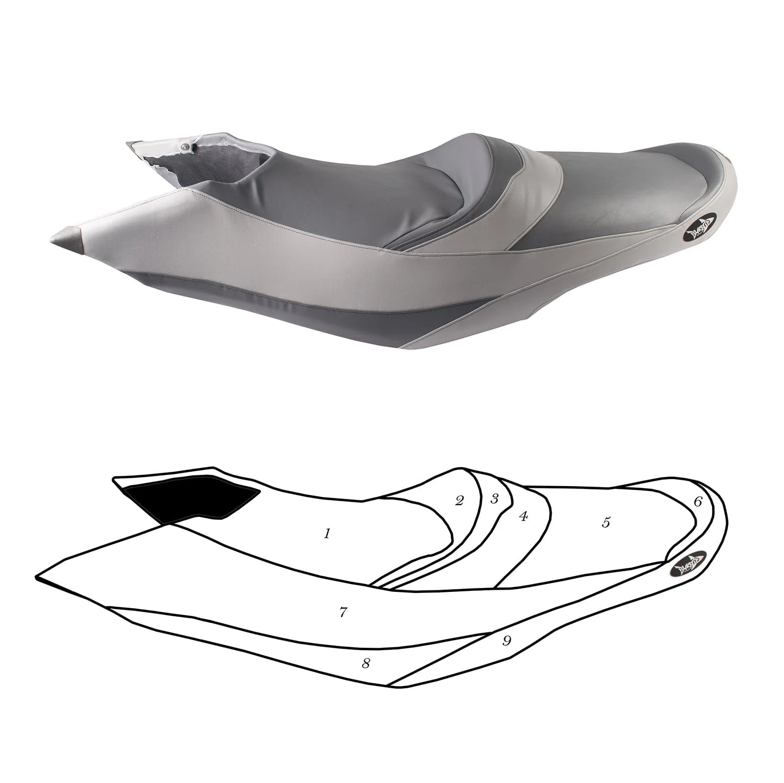 BlackTip Jetsports Custom Seat Cover for Sea-Doo GTX LTD/IS 215/260 2011-2015