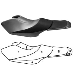 BlackTip Jetsports Custom Seat Cover for Yamaha WaveRunner FZS 2009-2016