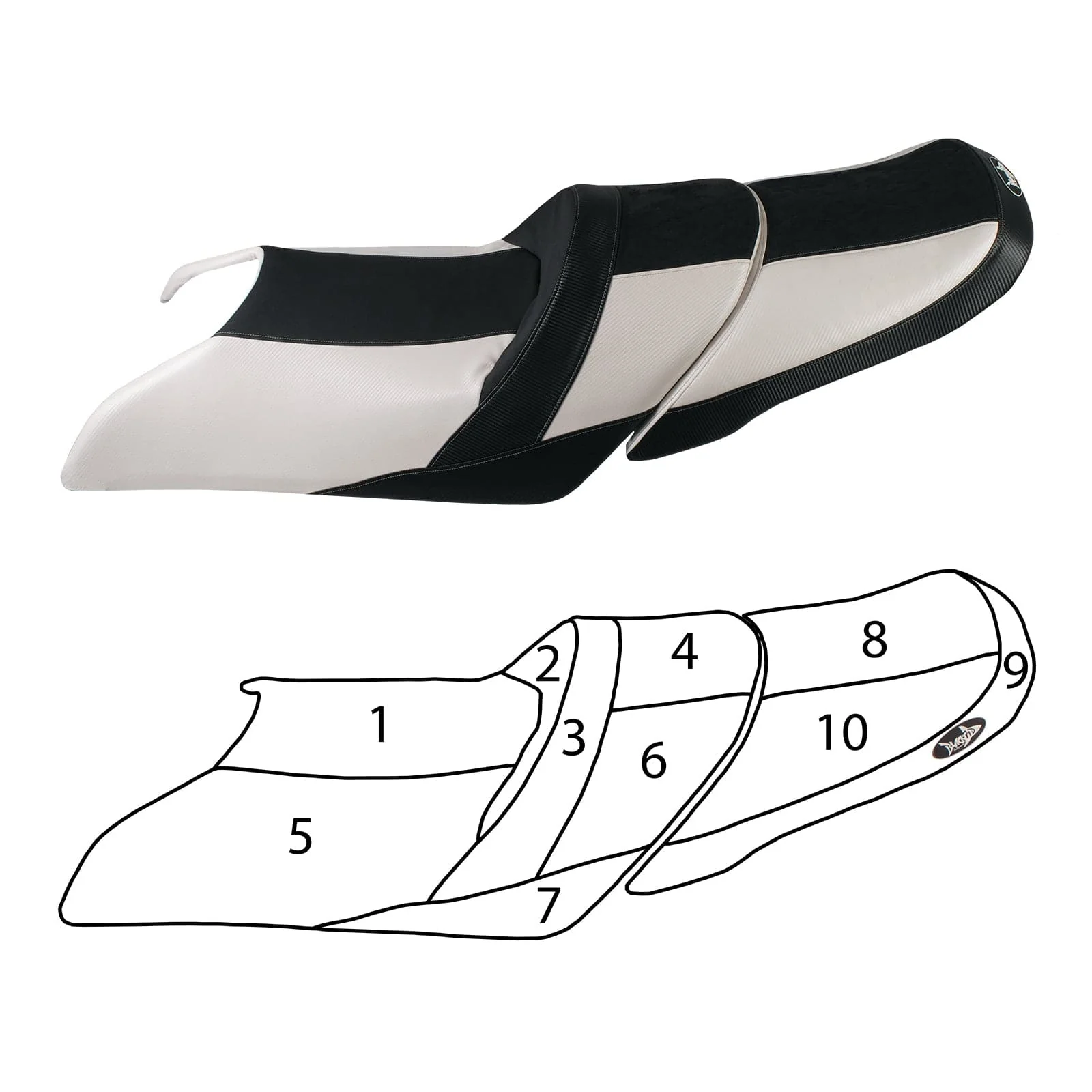 BlackTip Jetsports Custom Seat Cover for Yamaha 17-2020 GP1800 / VXR 2015-2018
