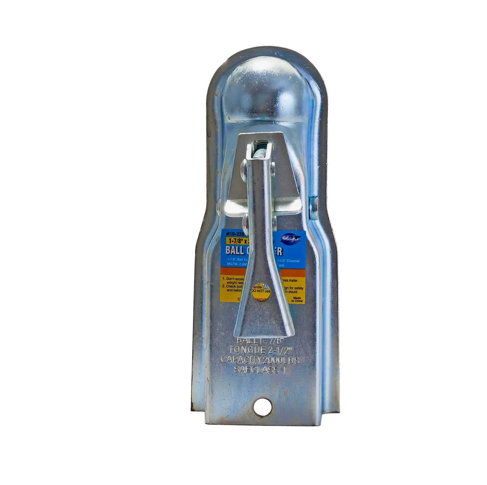 Trailer Coupler 1-7/8" Ball X 2-1/2" Channel, 2000 lb Capacity - Image 3